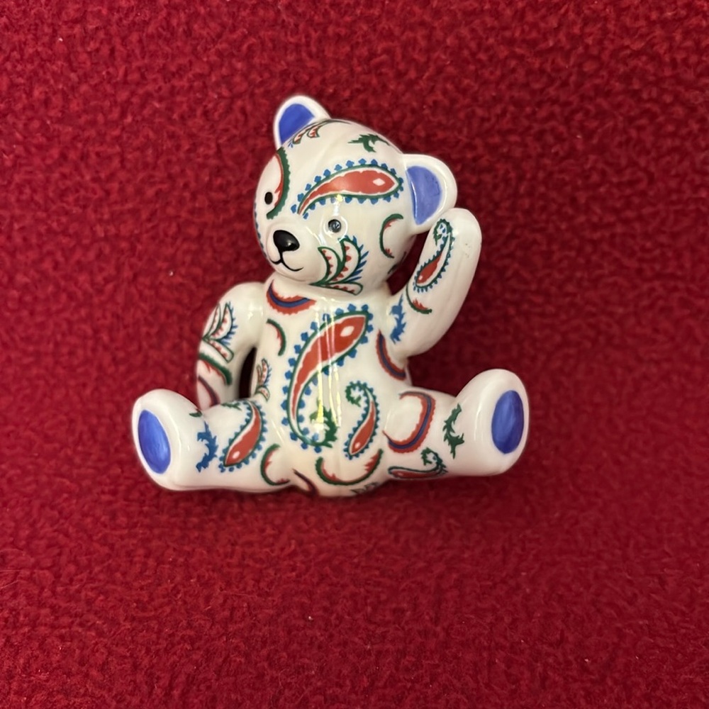 Franklin Mint Paisley Teddy Bear